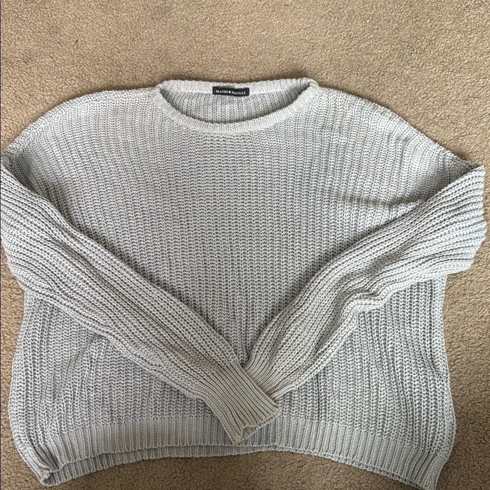 Brandy Melville light blue Knit Sweater